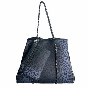Black Leopard Tote Bag